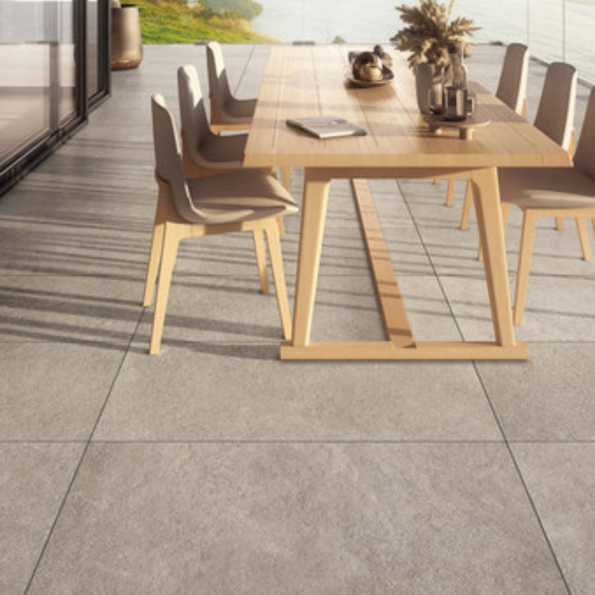 Feinsteinzeug Bodenplatten für Terrasse und Außenbereiche