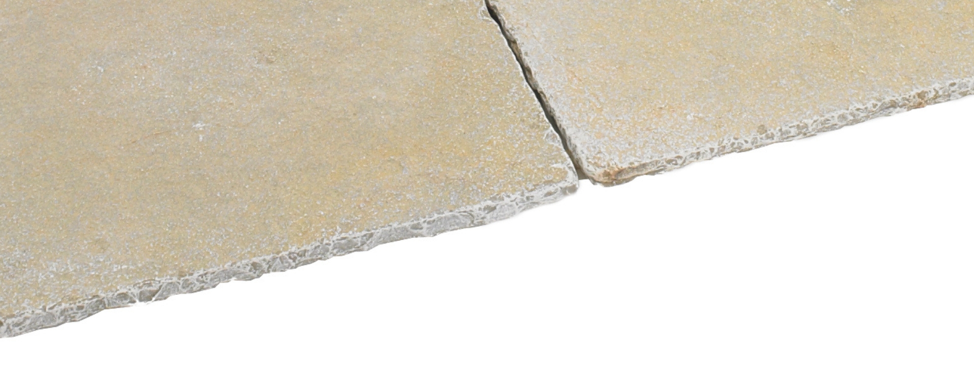 Vintage Kantenfinish bei Natursteinplatten