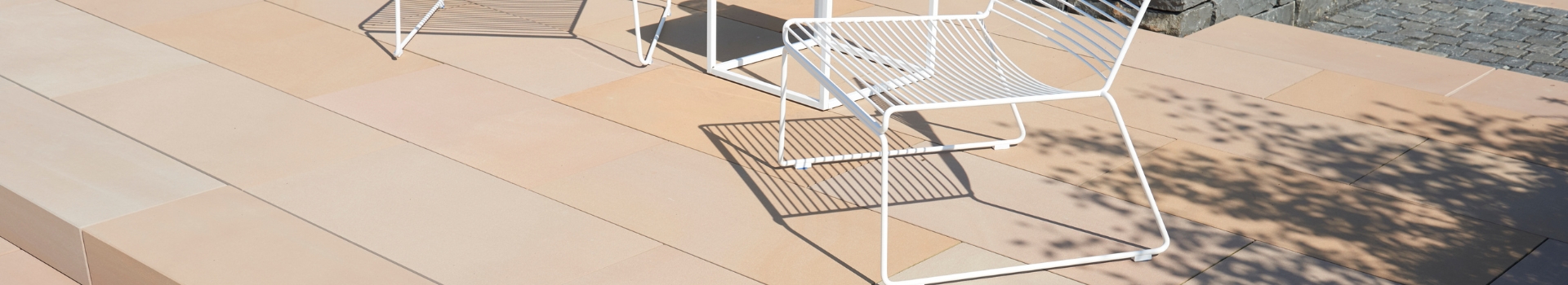 Terrassenplatten in Beige