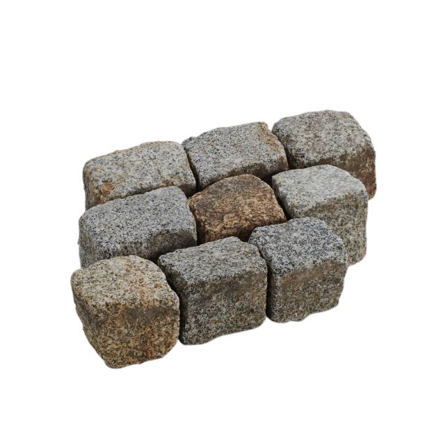 Granit Grau Bunt Pflaster gebraucht