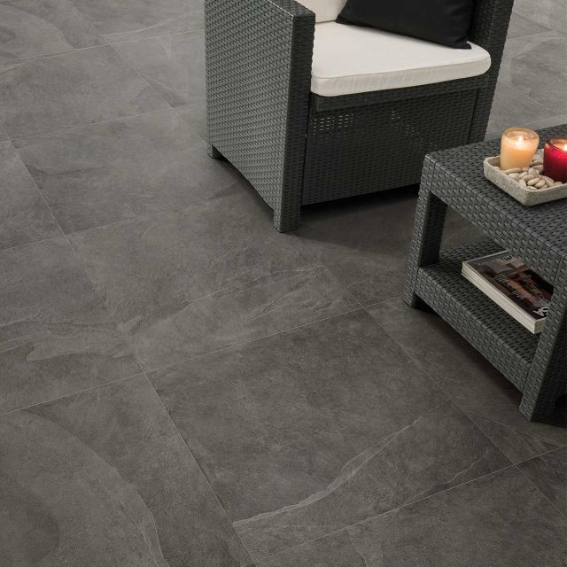 Ardesia Black AB04 Feinsteinzeug Terrassenplatten