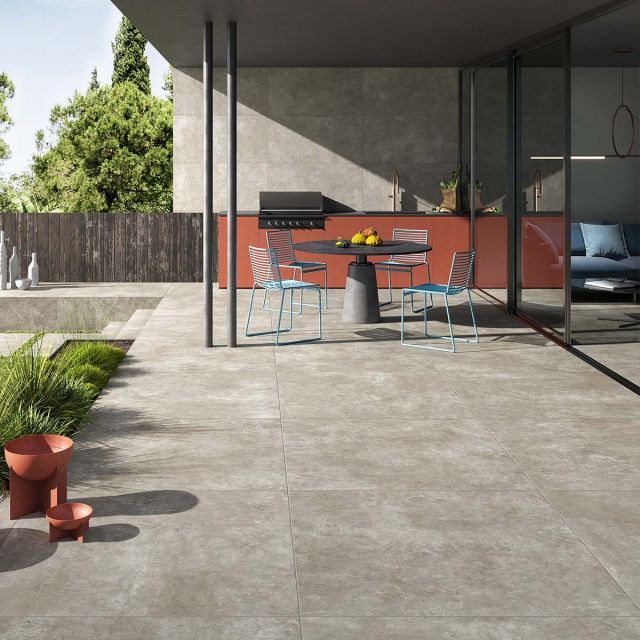 Greige EV02 Feinsteinzeug Terrassenplatten