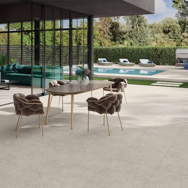 Beige FR01 Feinsteinzeug Terrassenplatten