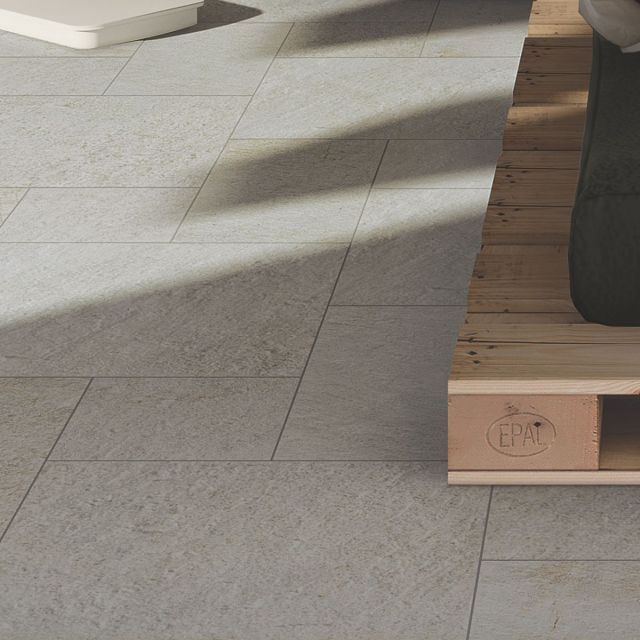 Glacier QR01 Feinsteinzeug Terrassenplatten