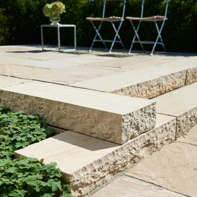 Golden Sand® Sandstein Blockstufen Struktura