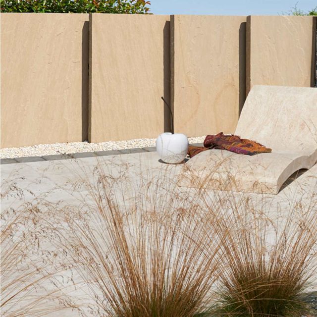 Golden Sand® Sandstein Sichtschutz Stonewall