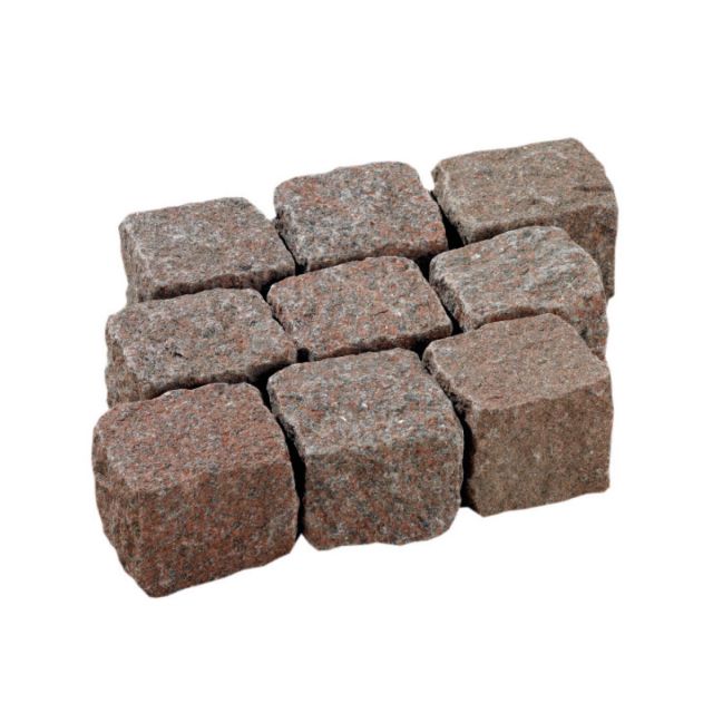 Granit Burgunderrot Neupflaster
