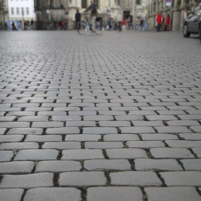 Granit Rot/Bunt Pflaster gebraucht
