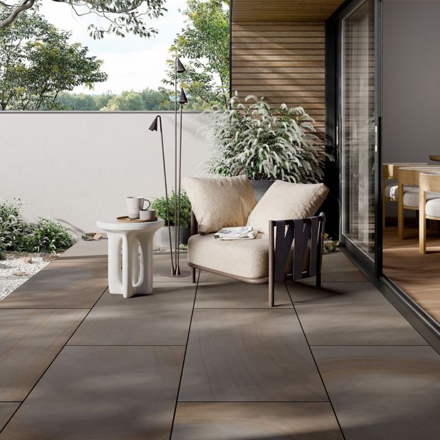 Grauwacke GW02 Premium-Keramik Bodenplatten