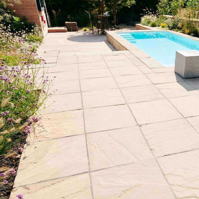 Merano Sandstein Terrassenplatten Struktura
