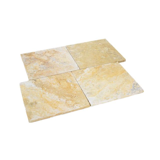 TIVO® Travertin Gold Terrassenplatten Plaza
