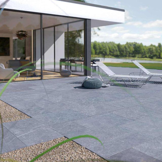 TIVO® Noir Terrassenplatten Plaza