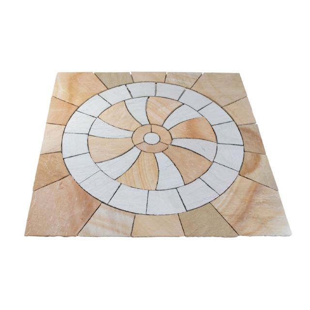 Kreissegment Sandstein Ornament Windmühle""